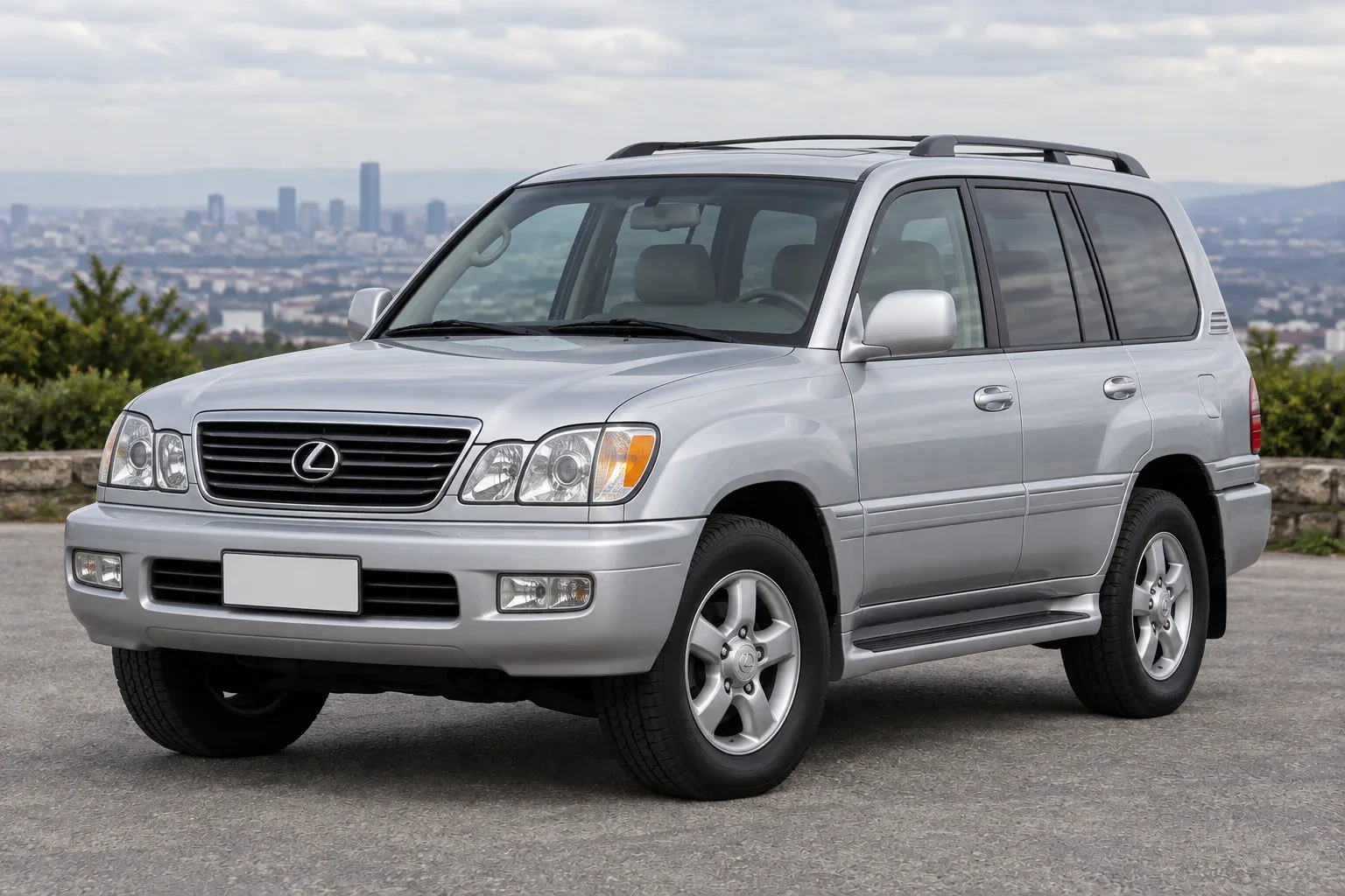 Lexus LX470 — сгенерированная иллюстрация модели при дневном освещении