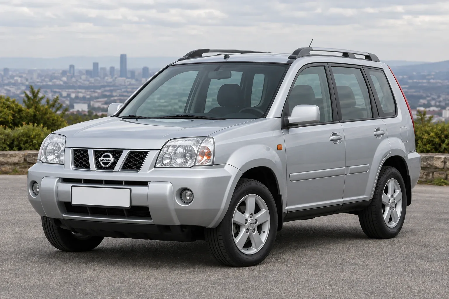 Nissan X-Trail 1 / T30 — сгенерированная иллюстрация модели при дневном освещении