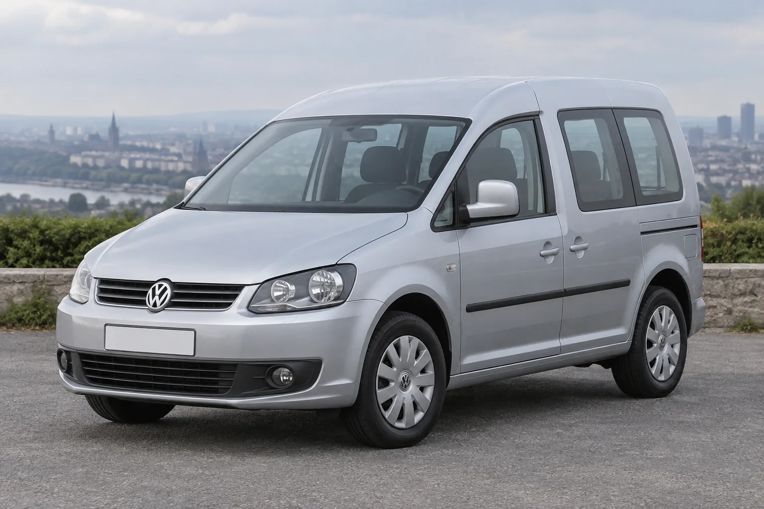 Volkswagen Caddy 3 — сгенерированная иллюстрация модели при дневном освещении
