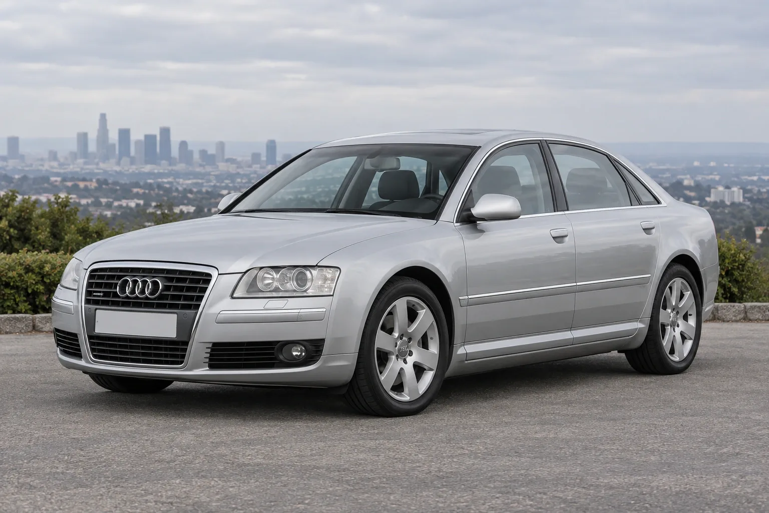 Audi A8 D3/4E — сгенерированная иллюстрация модели при дневном освещении