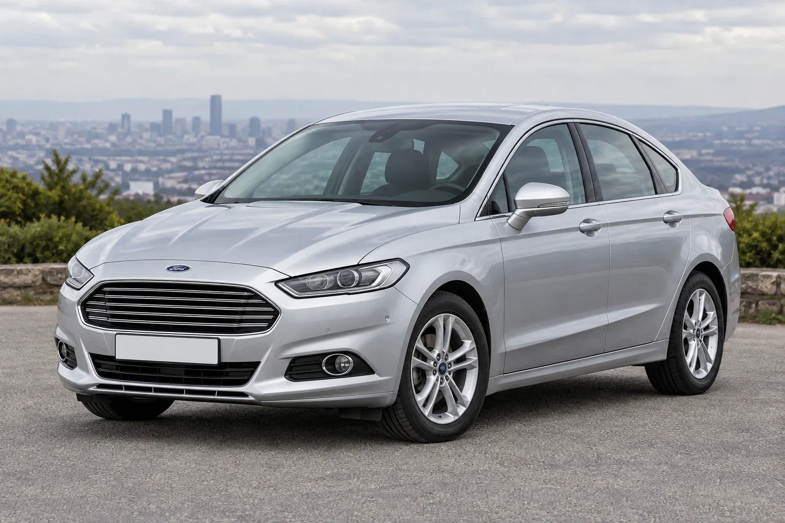 Ford Mondeo 5 — сгенерированная иллюстрация модели при дневном освещении