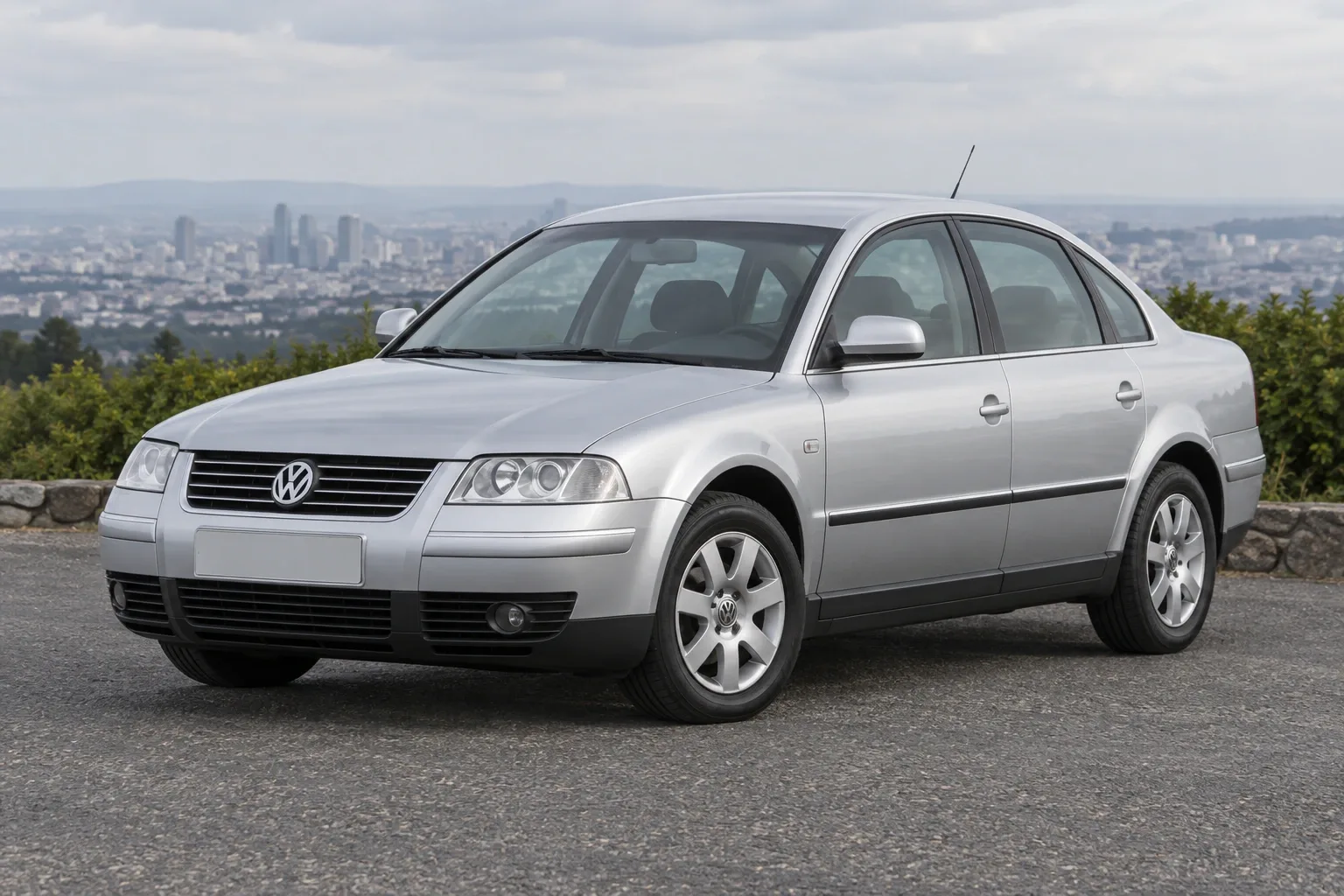 Volkswagen Passat B5 — сгенерированная иллюстрация модели при дневном освещении