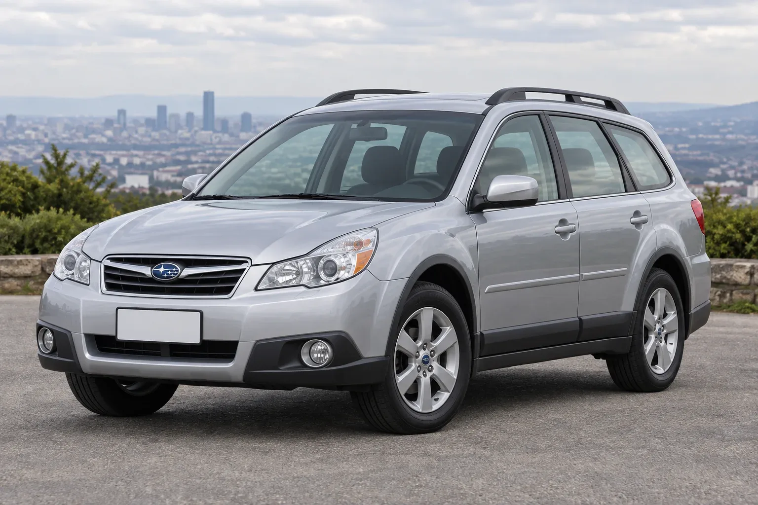 Subaru Legacy 4 / Outback 3 — сгенерированная иллюстрация модели при дневном освещении