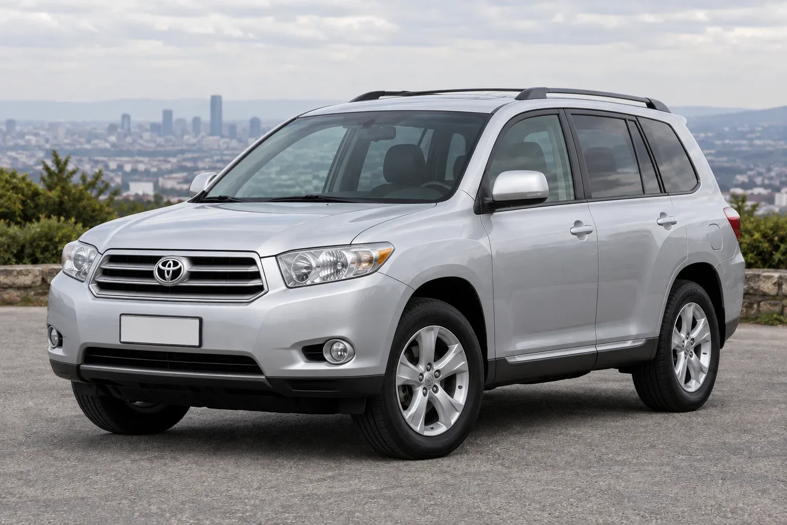 Toyota Highlander 2 — сгенерированная иллюстрация модели при дневном освещении