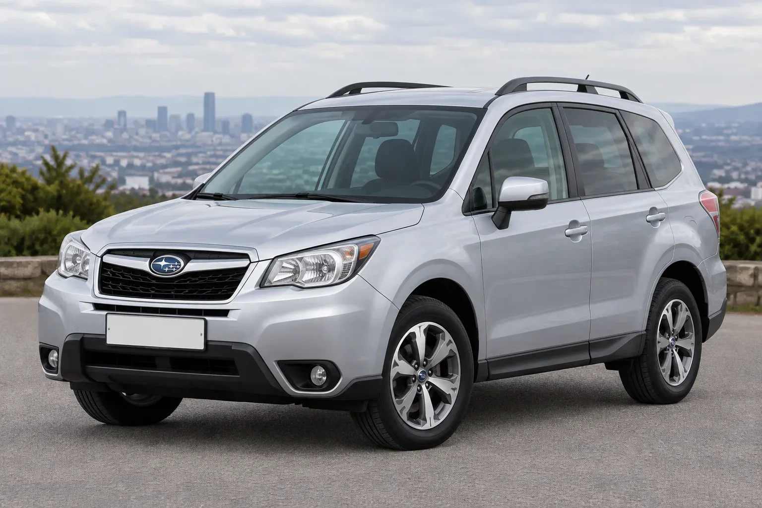 Subaru Forester 4 / SJ — сгенерированная иллюстрация модели при дневном освещении