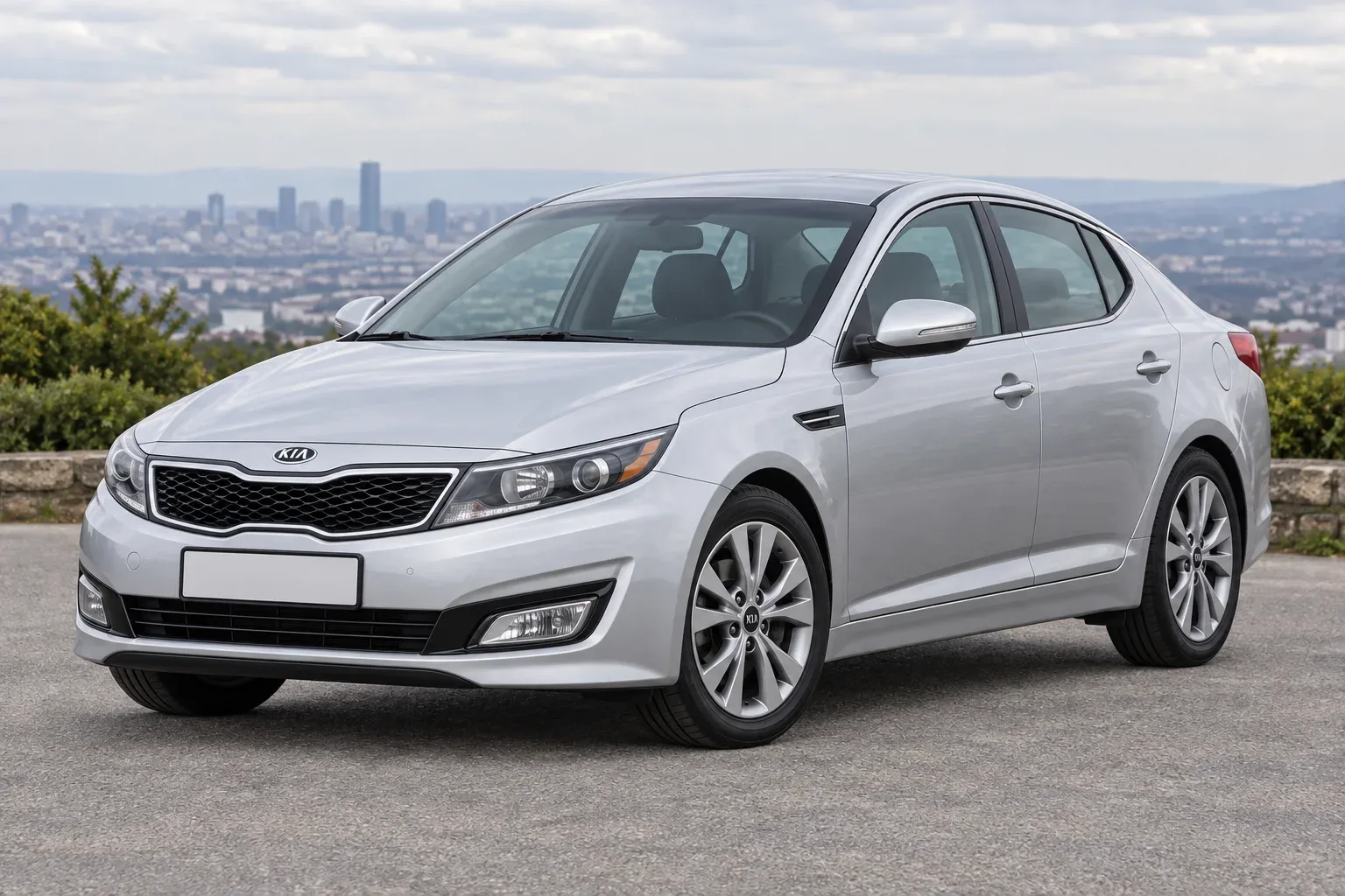 Kia Optima 3 TF — сгенерированная иллюстрация модели при дневном освещении