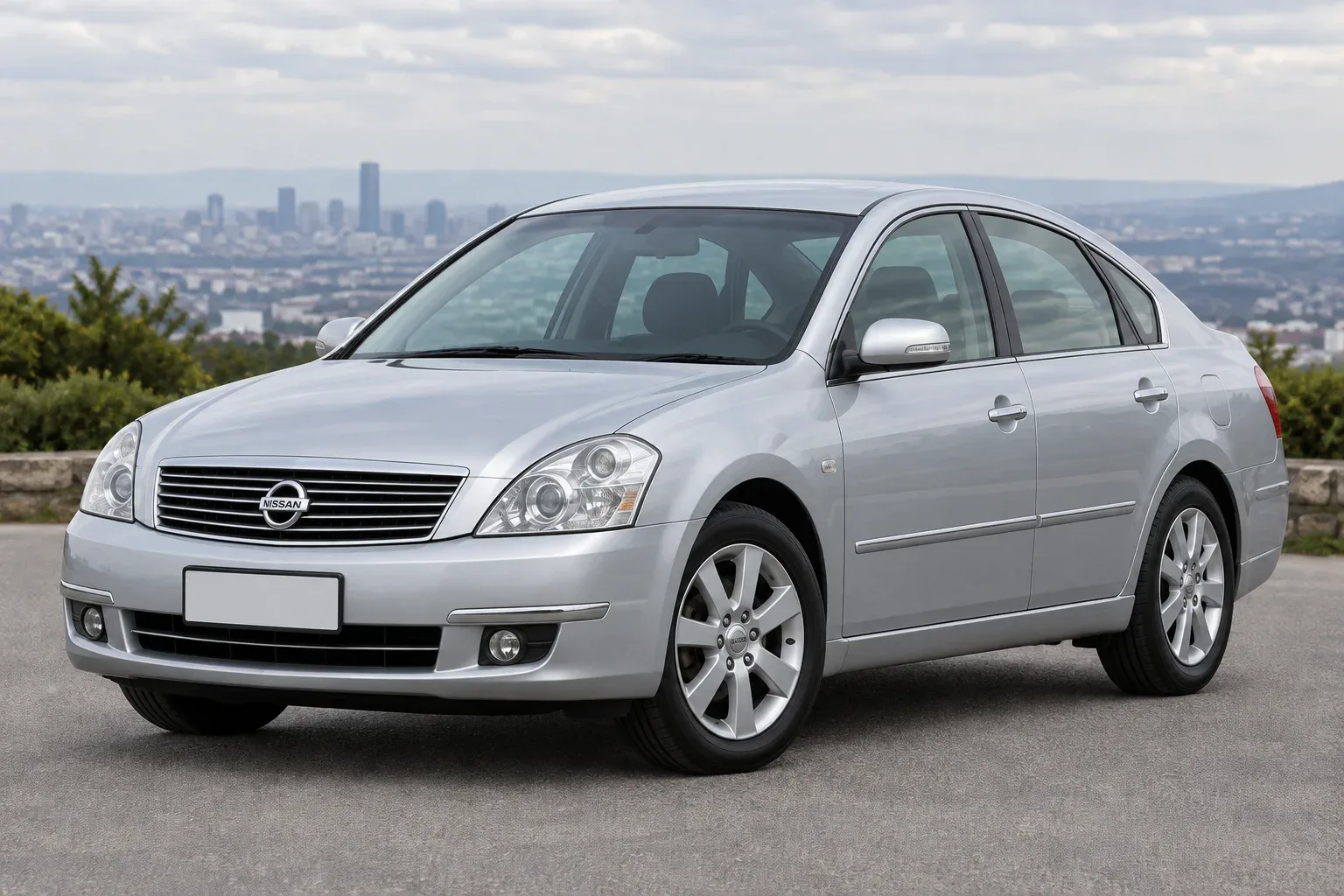 Nissan Teana J31 — сгенерированная иллюстрация модели при дневном освещении