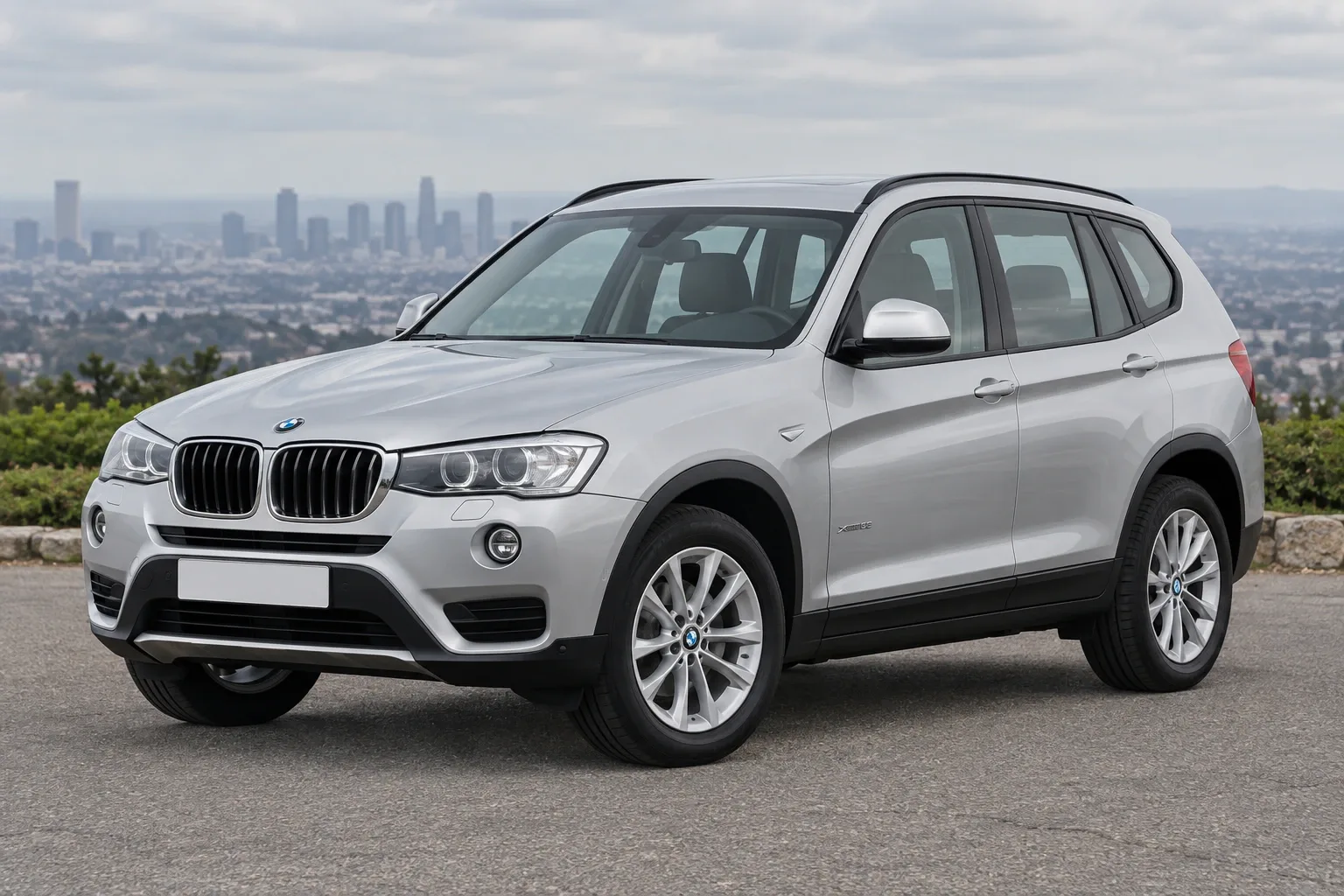 BMW X3 F25 — сгенерированная иллюстрация модели при дневном освещении