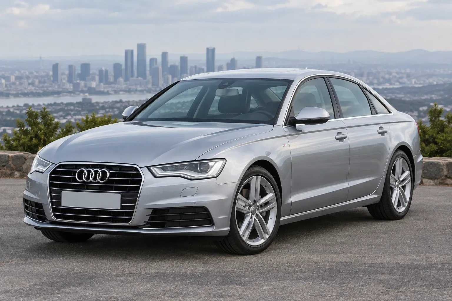 Audi A6 C7 — сгенерированная иллюстрация модели при дневном освещении