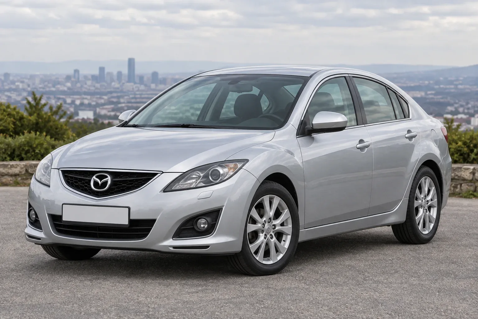 Mazda 6 GH — сгенерированная иллюстрация модели при дневном освещении