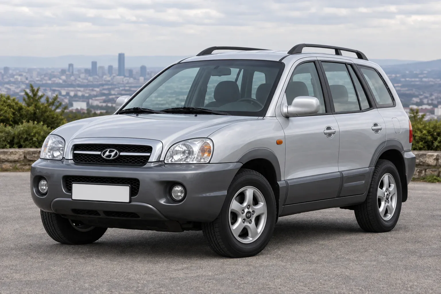 Hyundai Santa Fe / Classic — сгенерированная иллюстрация модели при дневном освещении