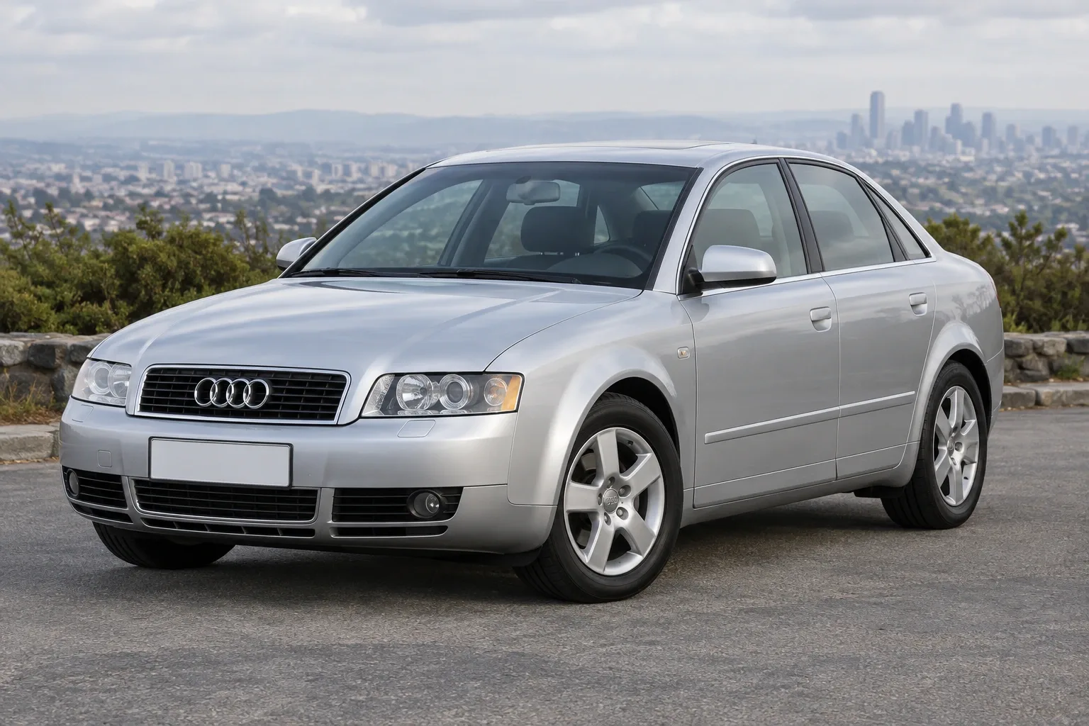 Audi A4 B6/8E — сгенерированная иллюстрация модели при дневном освещении
