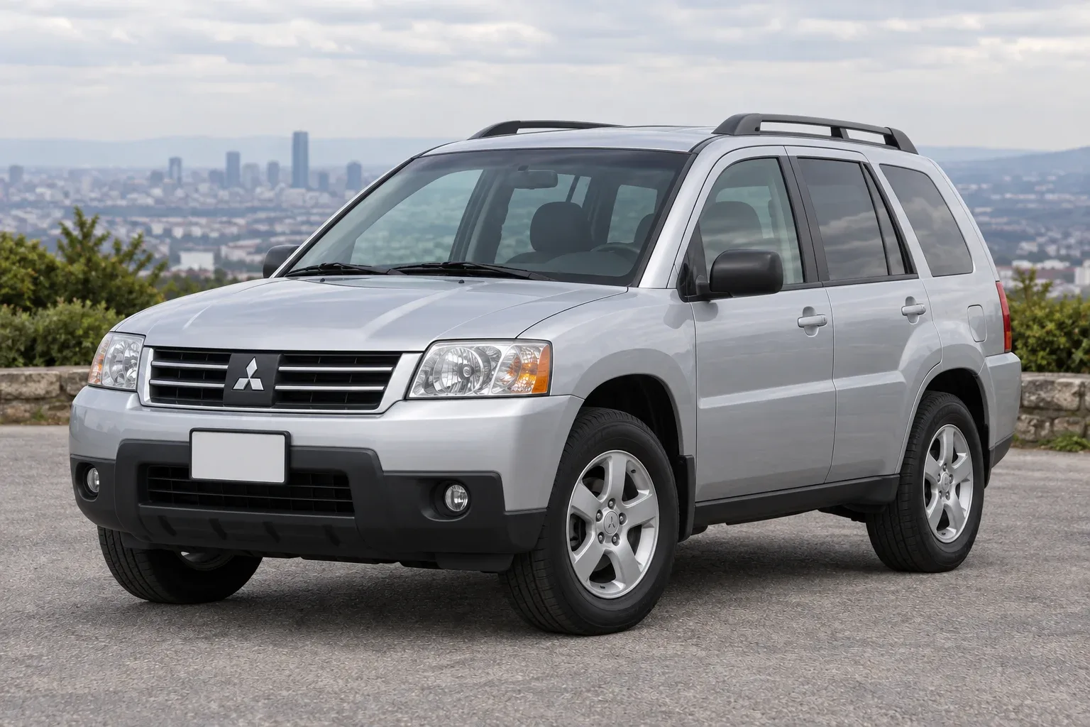 Mitsubishi Endeavor — сгенерированная иллюстрация модели при дневном освещении