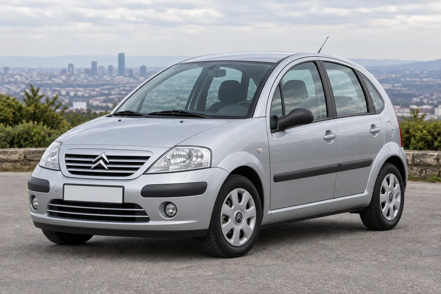 Citroën C3 I — сгенерированная иллюстрация модели при дневном освещении