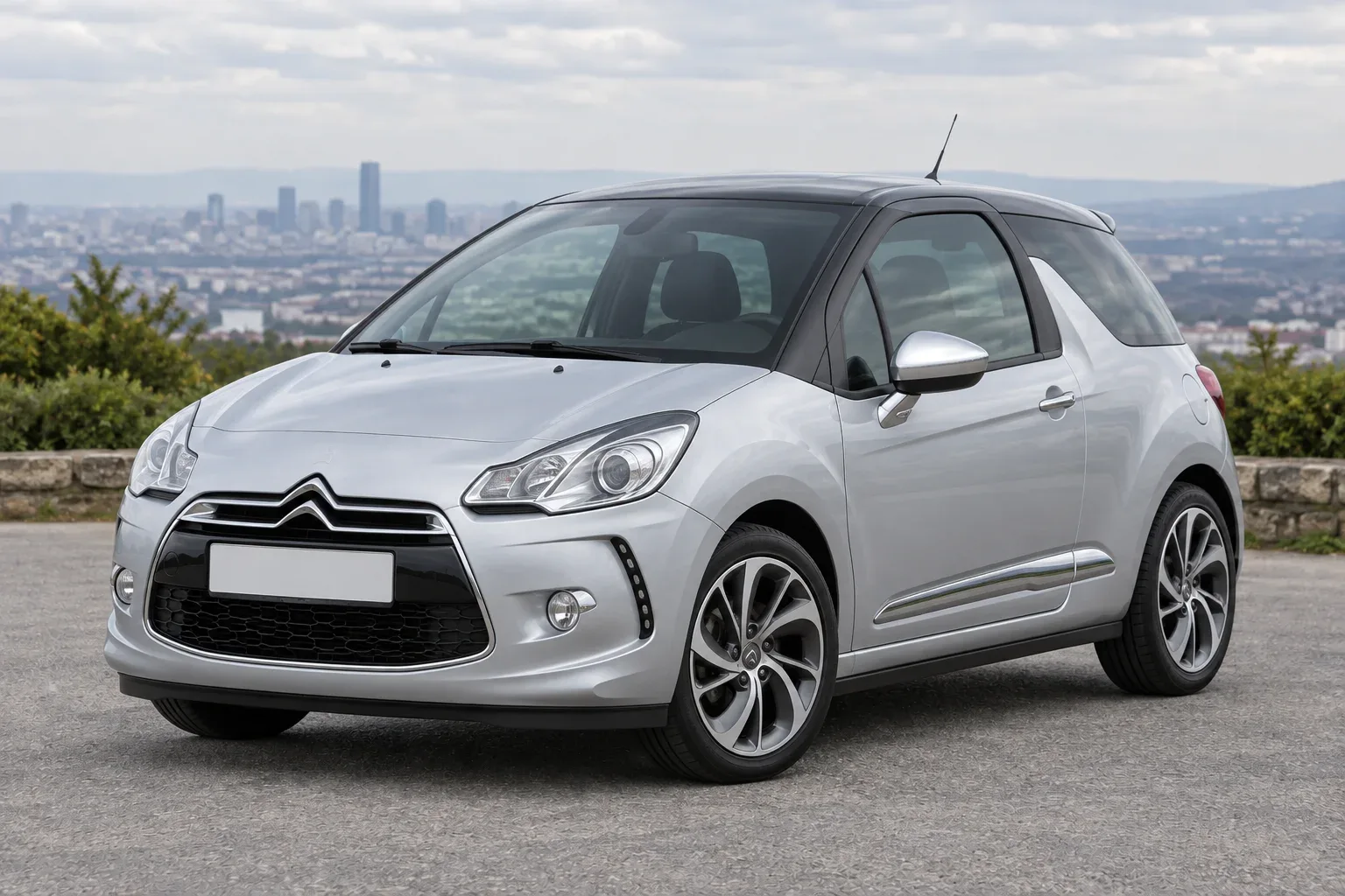 Citroën DS3 — сгенерированная иллюстрация модели при дневном освещении
