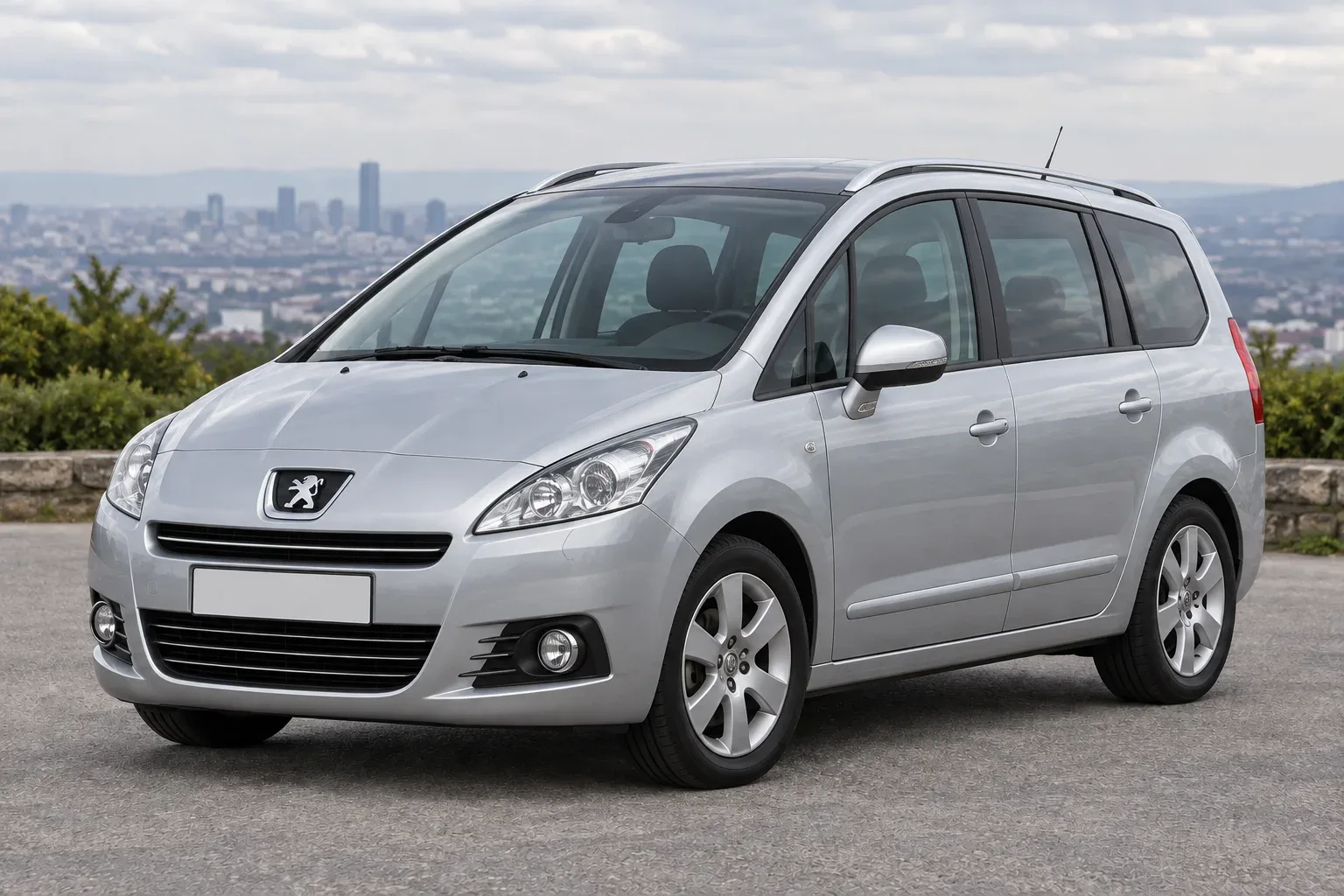Peugeot 5008 — сгенерированная иллюстрация модели при дневном освещении