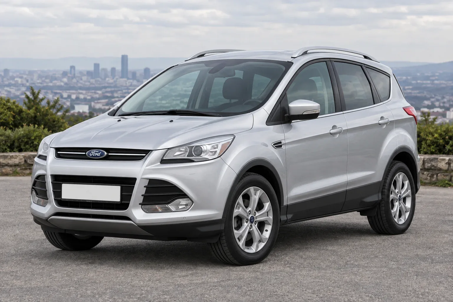 Ford Kuga 2 — сгенерированная иллюстрация модели при дневном освещении