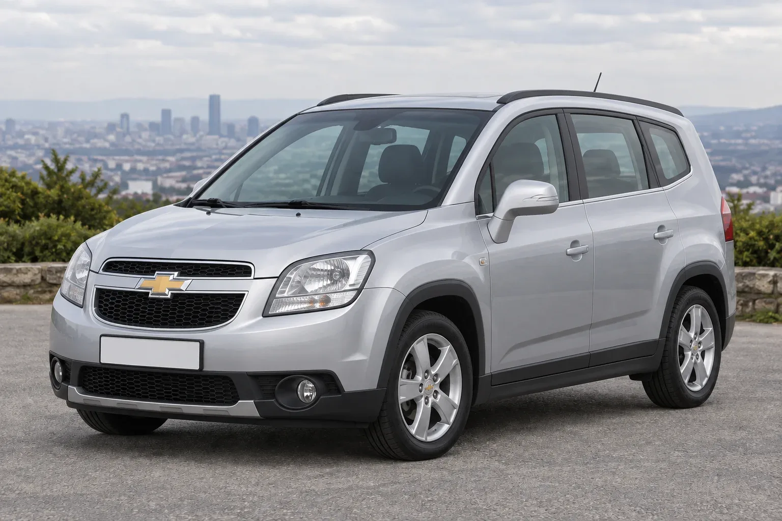 Chevrolet Orlando — сгенерированная иллюстрация модели при дневном освещении