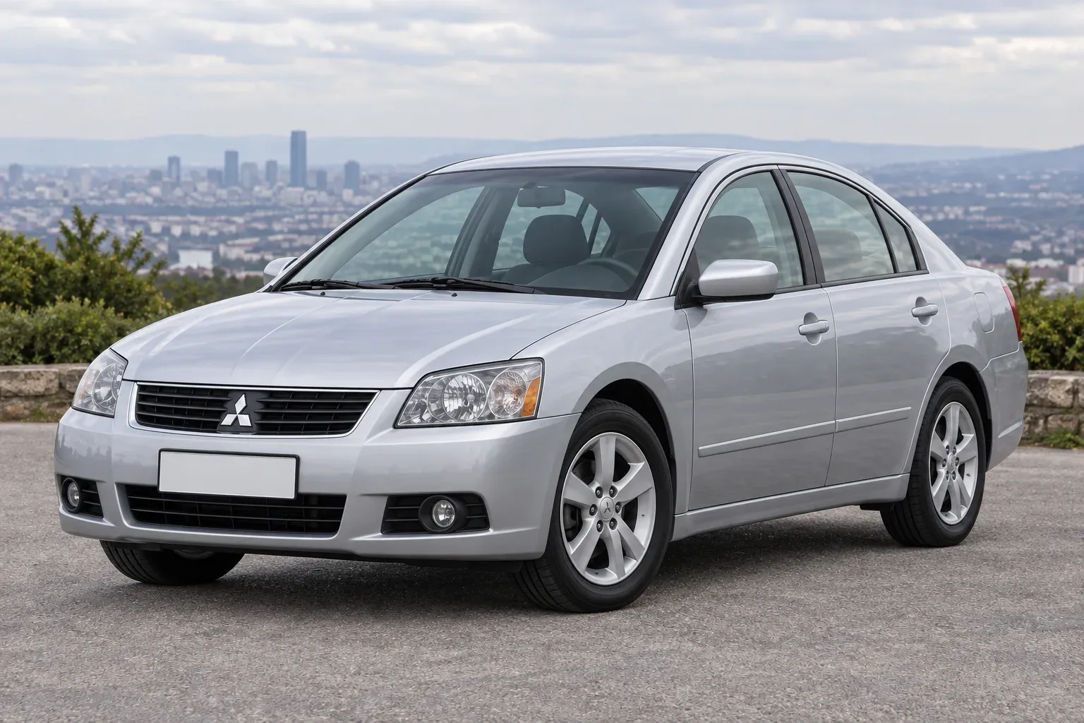 Mitsubishi Galant 9 — сгенерированная иллюстрация модели при дневном освещении