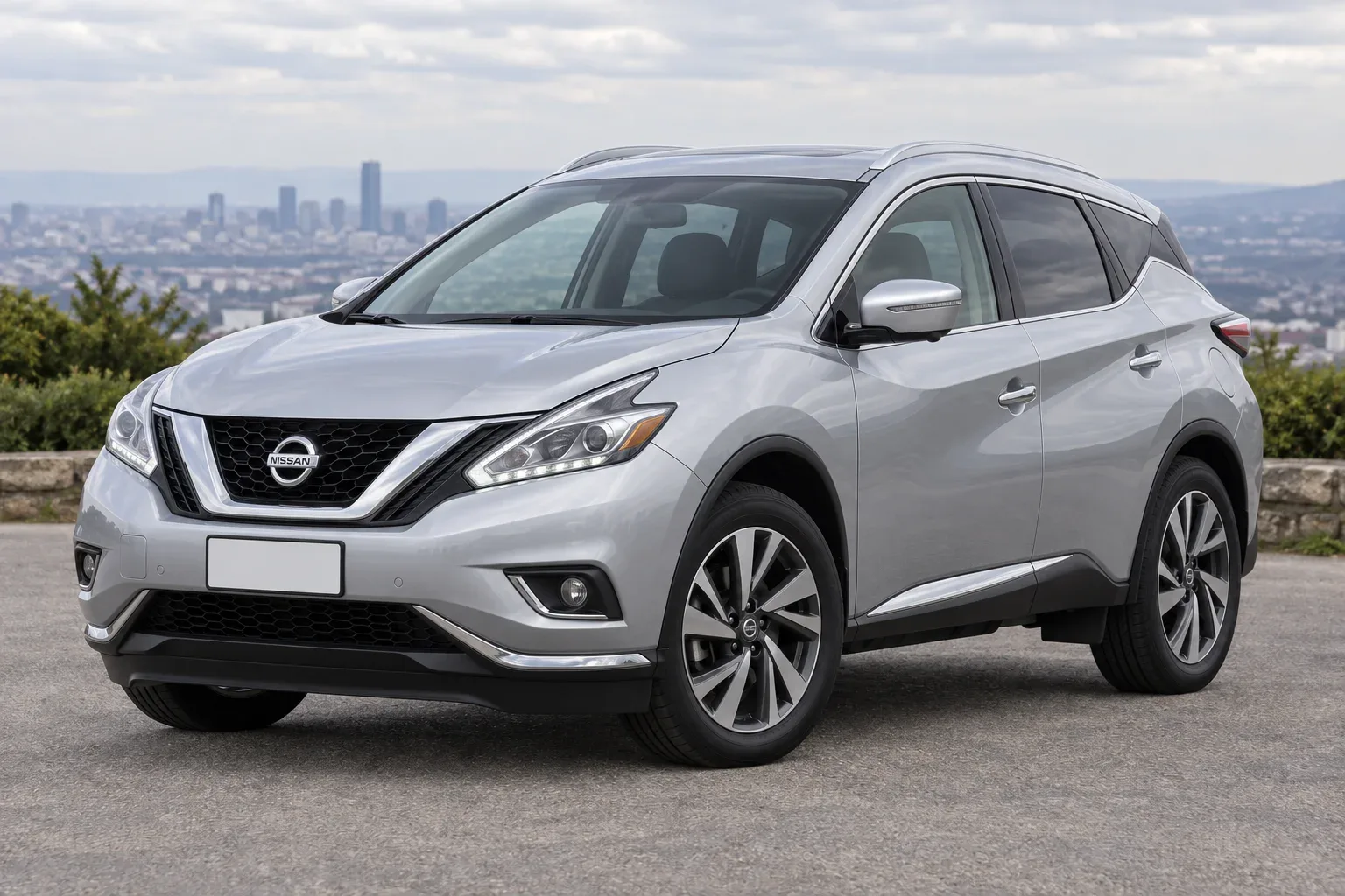 Nissan Murano Z52 — сгенерированная иллюстрация модели при дневном освещении