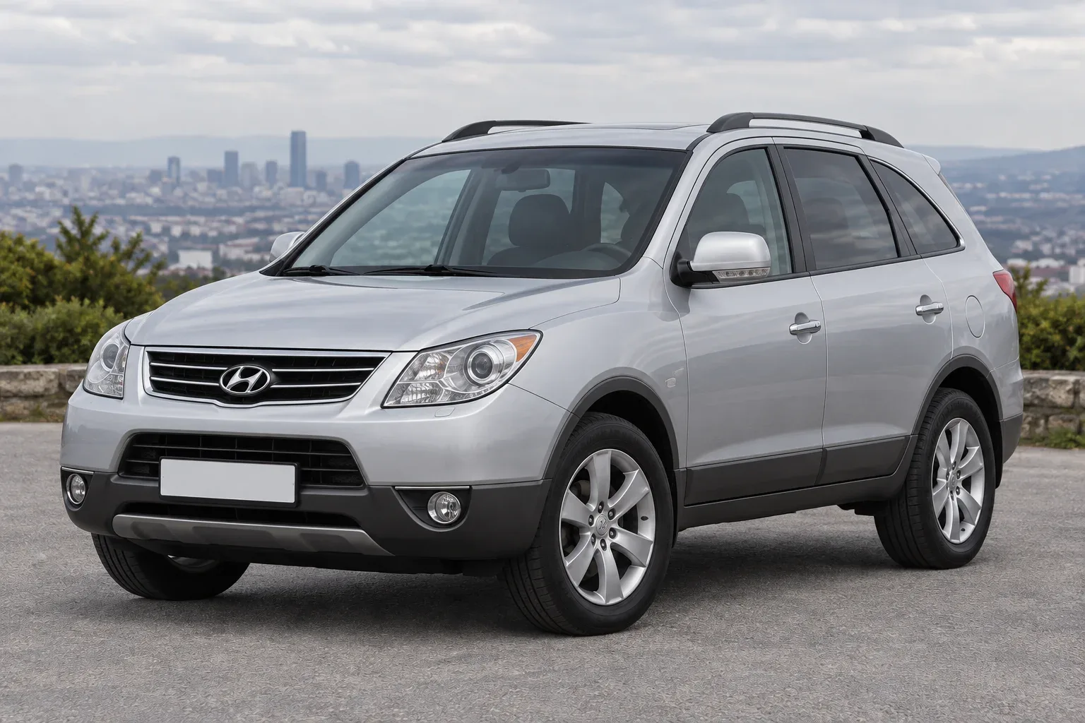Hyundai ix55 / Veracruz — сгенерированная иллюстрация модели при дневном освещении