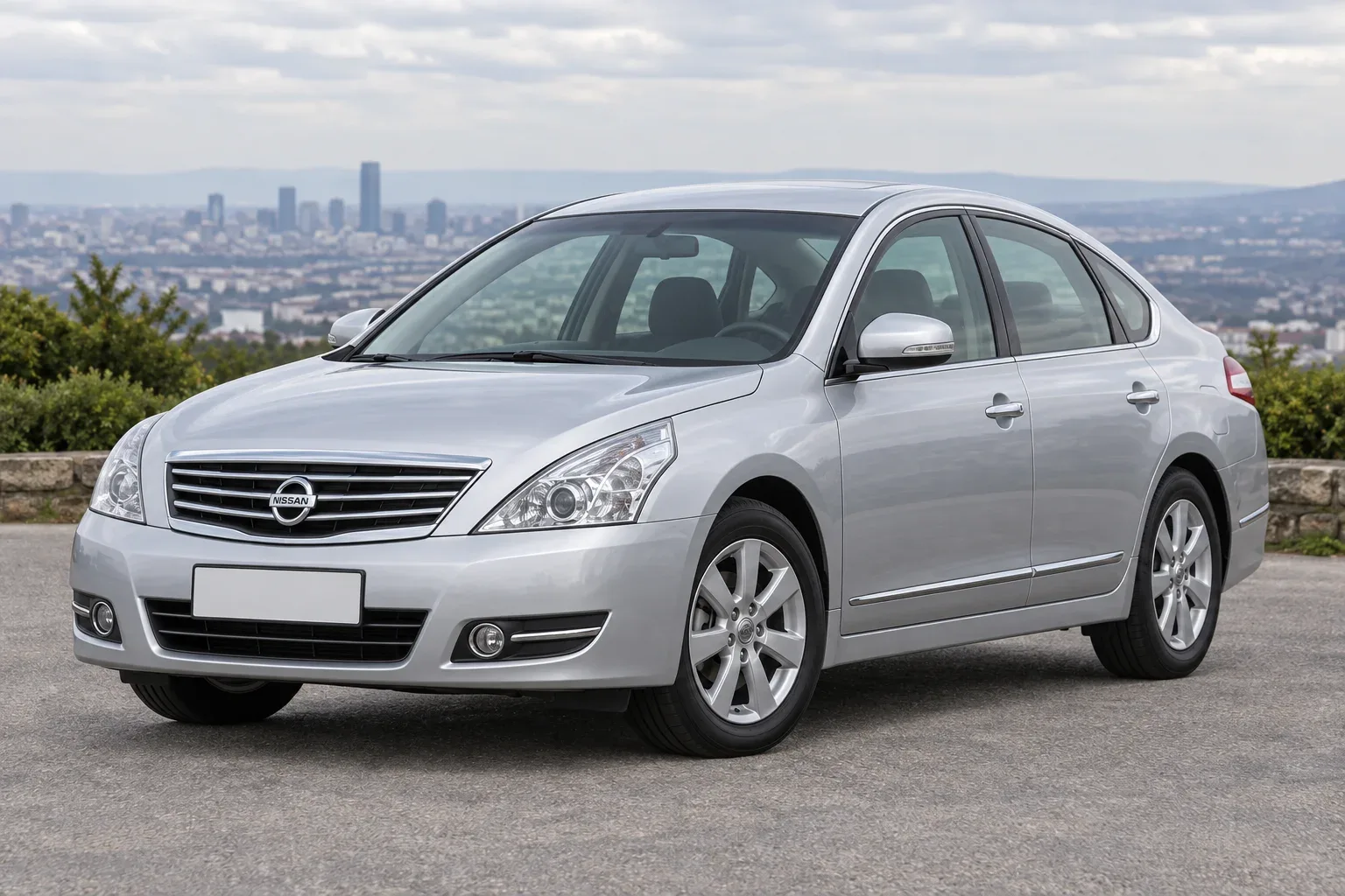 Nissan Teana J32 — сгенерированная иллюстрация модели при дневном освещении