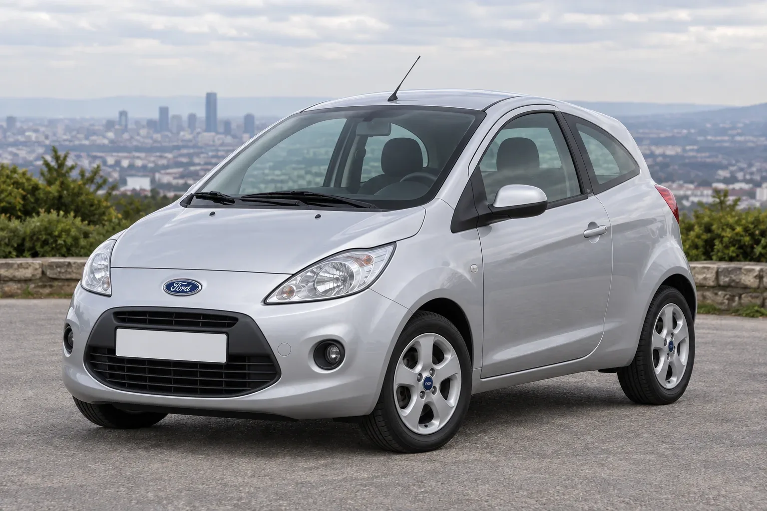 Ford Ka 2 — сгенерированная иллюстрация модели при дневном освещении