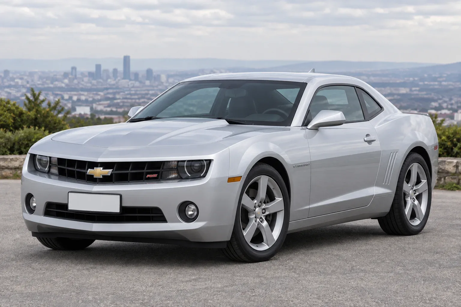 Chevrolet Camaro V — сгенерированная иллюстрация модели при дневном освещении
