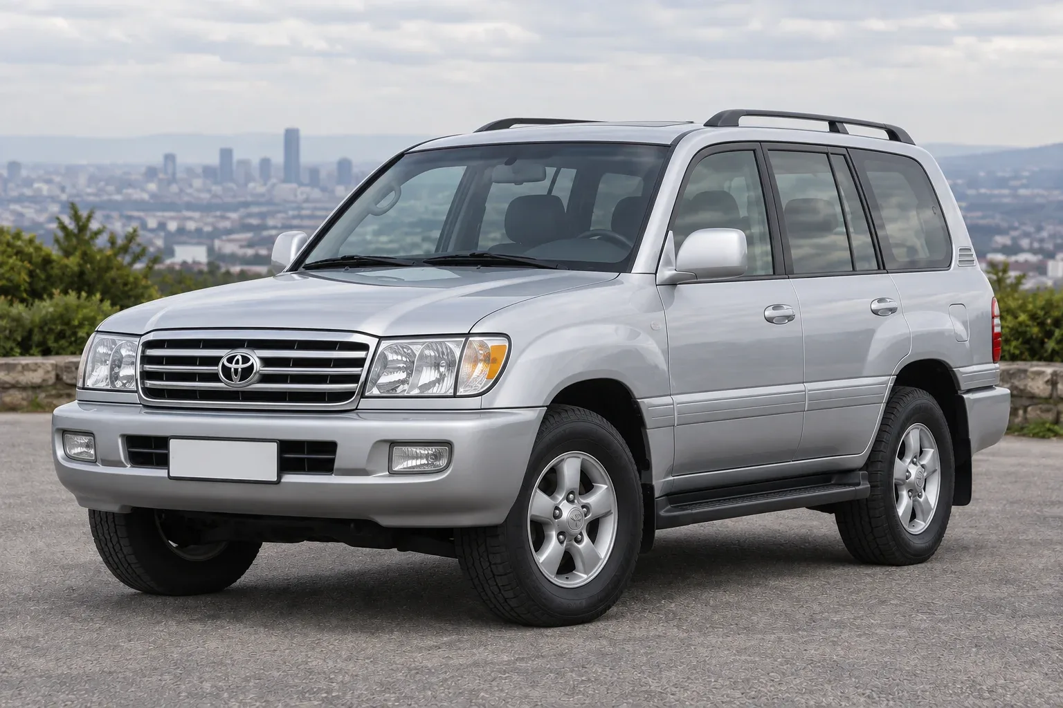 Toyota Land Cruiser 100 — сгенерированная иллюстрация модели при дневном освещении