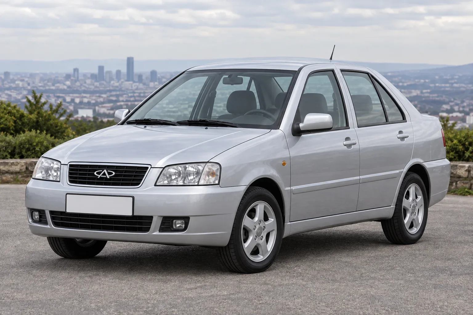 Chery Amulet А15 — сгенерированная иллюстрация модели при дневном освещении