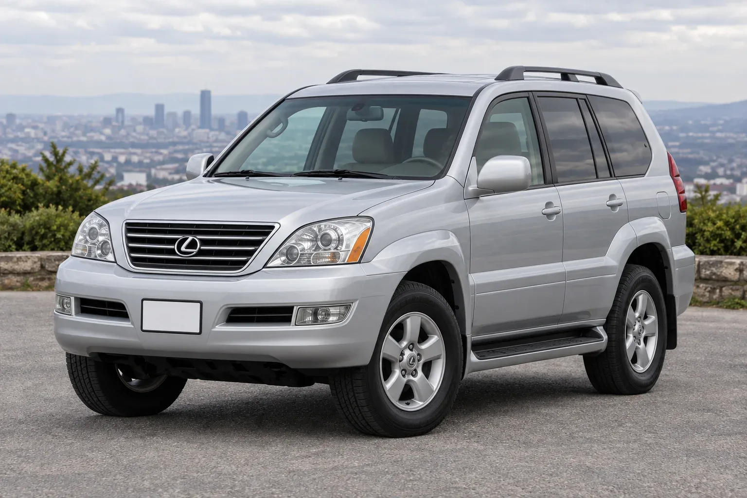 Lexus GX470 — сгенерированная иллюстрация модели при дневном освещении