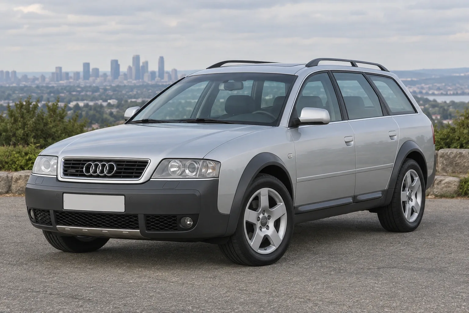 Audi A6 C5 Allroad — сгенерированная иллюстрация модели при дневном освещении