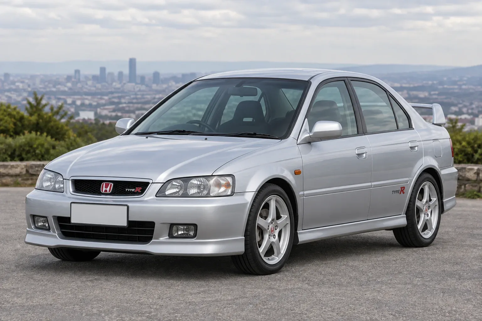 Honda Accord 6 Type-R — сгенерированная иллюстрация модели при дневном освещении