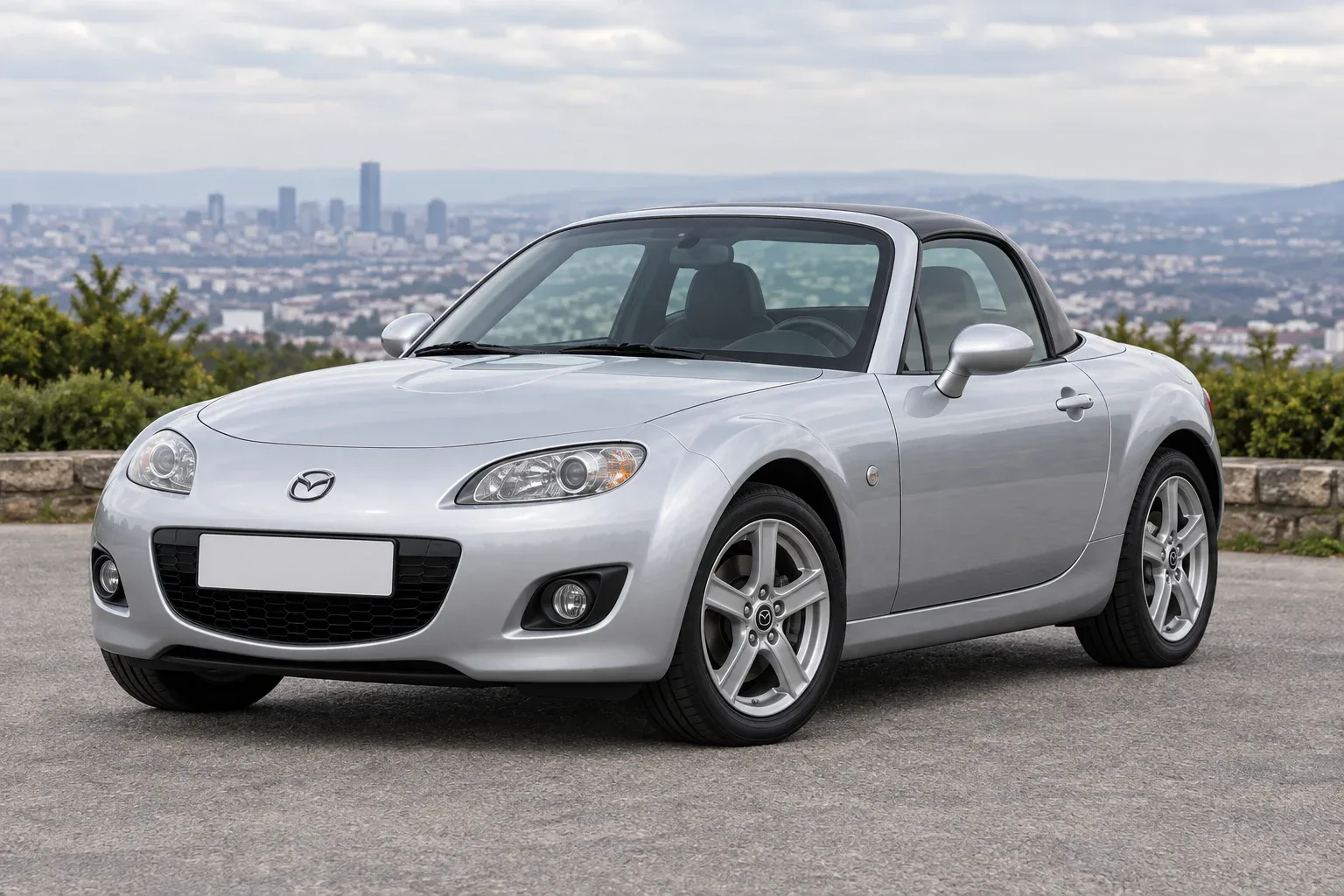 Mazda MX-5 NC — сгенерированная иллюстрация модели при дневном освещении