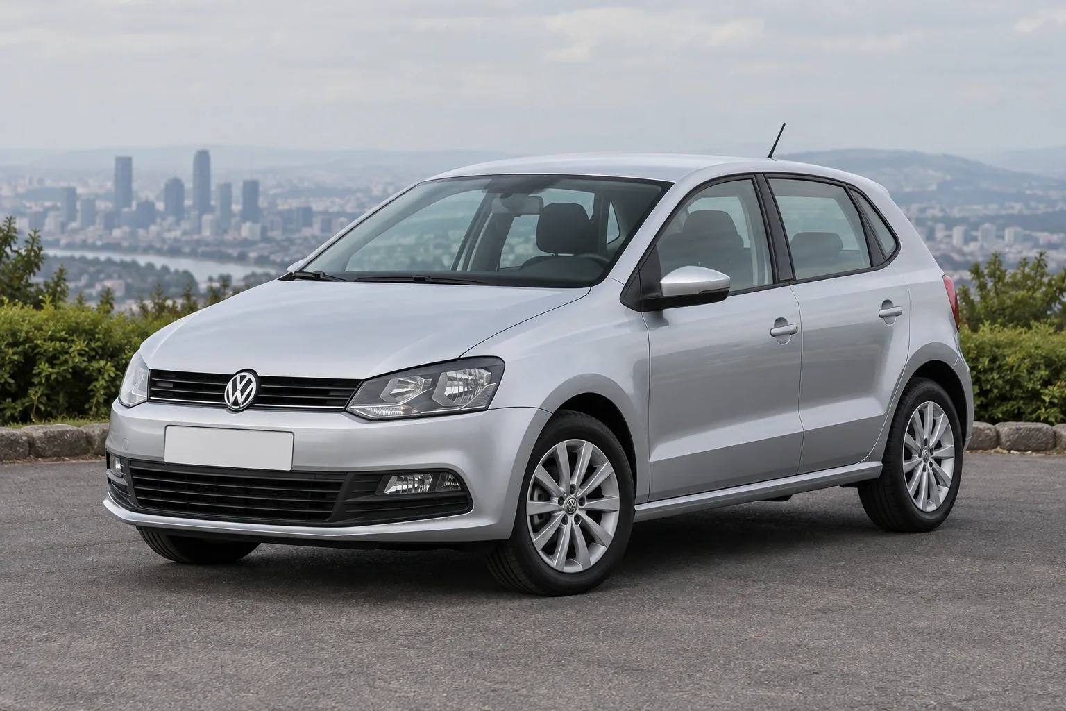 Volkswagen Polo 5 — сгенерированная иллюстрация модели при дневном освещении