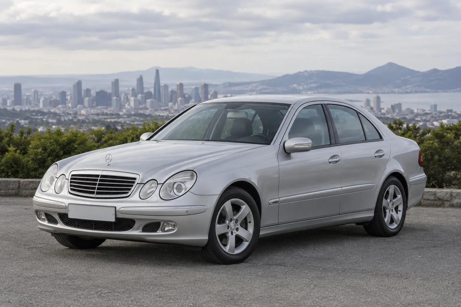 Mercedes-Benz E-класс W211 — сгенерированная иллюстрация модели
