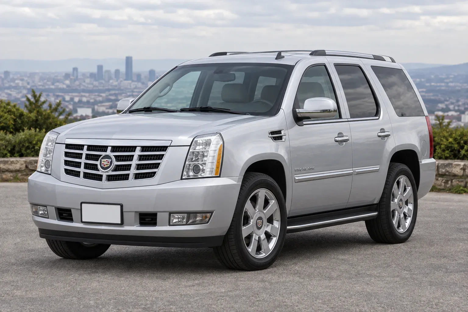 Cadillac Escalade 3 — сгенерированная иллюстрация модели при дневном освещении