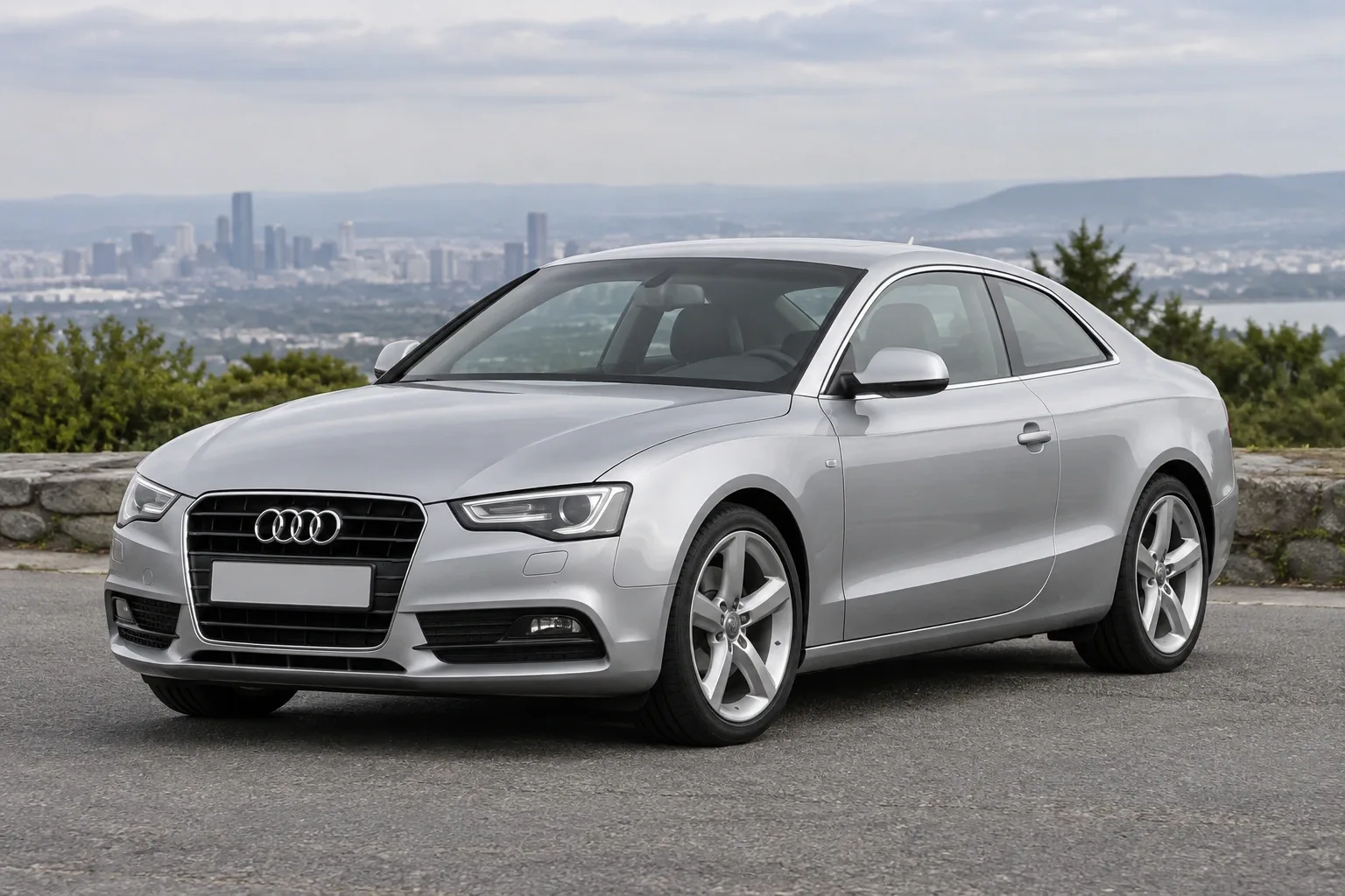 Audi A5 8T — сгенерированная иллюстрация модели при дневном освещении