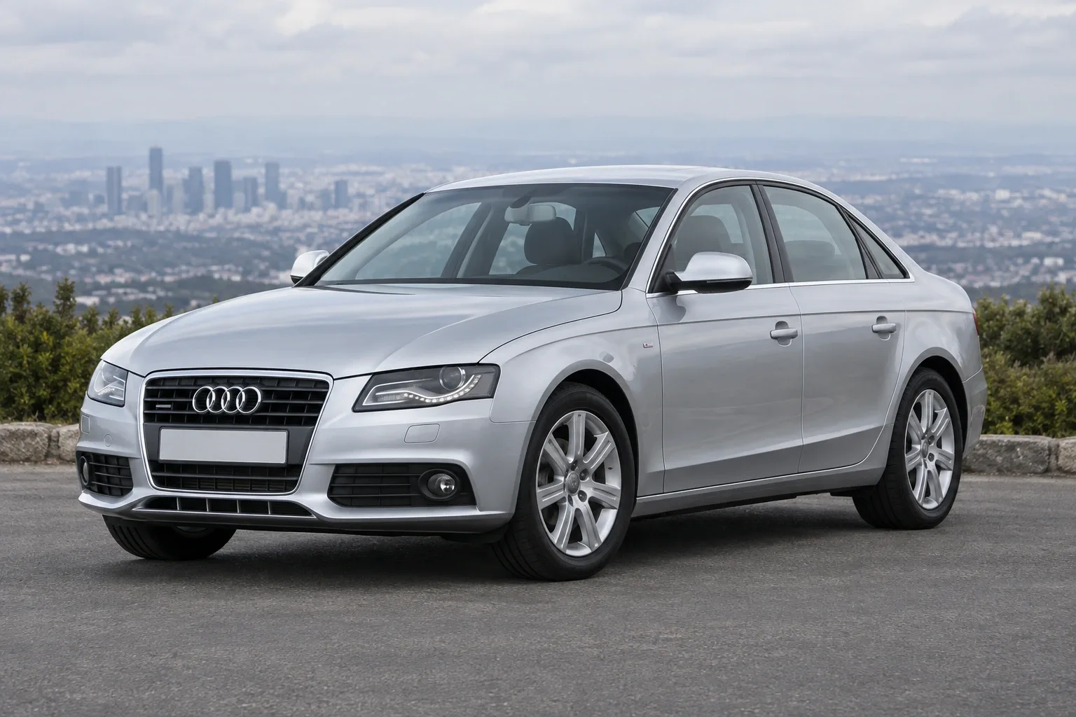 Audi A4 B8 — сгенерированная иллюстрация модели при дневном освещении