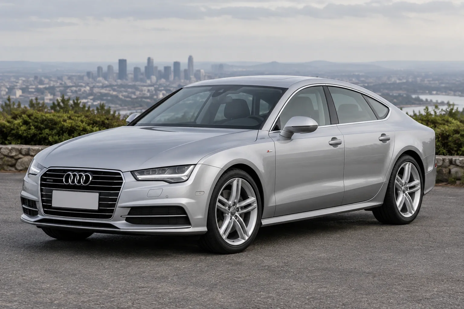 Audi A7 4G — сгенерированная иллюстрация модели при дневном освещении