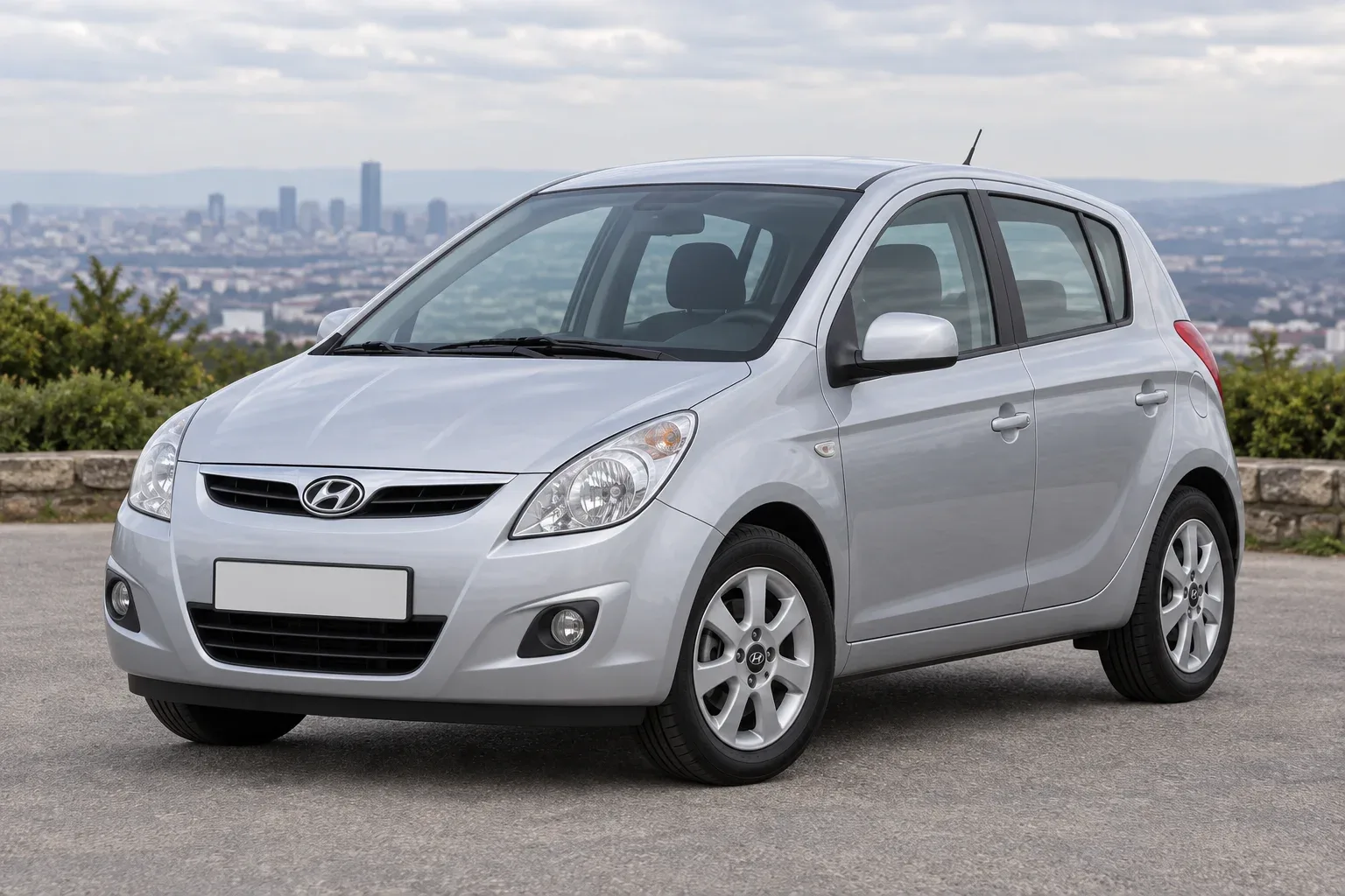 Hyundai i20 — сгенерированная иллюстрация модели при дневном освещении