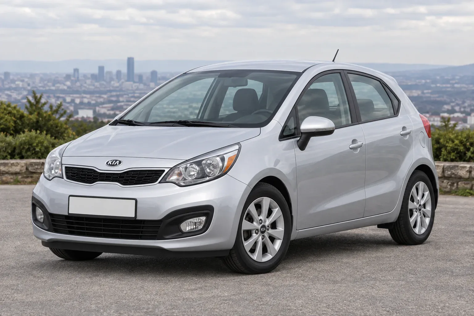 Kia Rio 3 — сгенерированная иллюстрация модели при дневном освещении