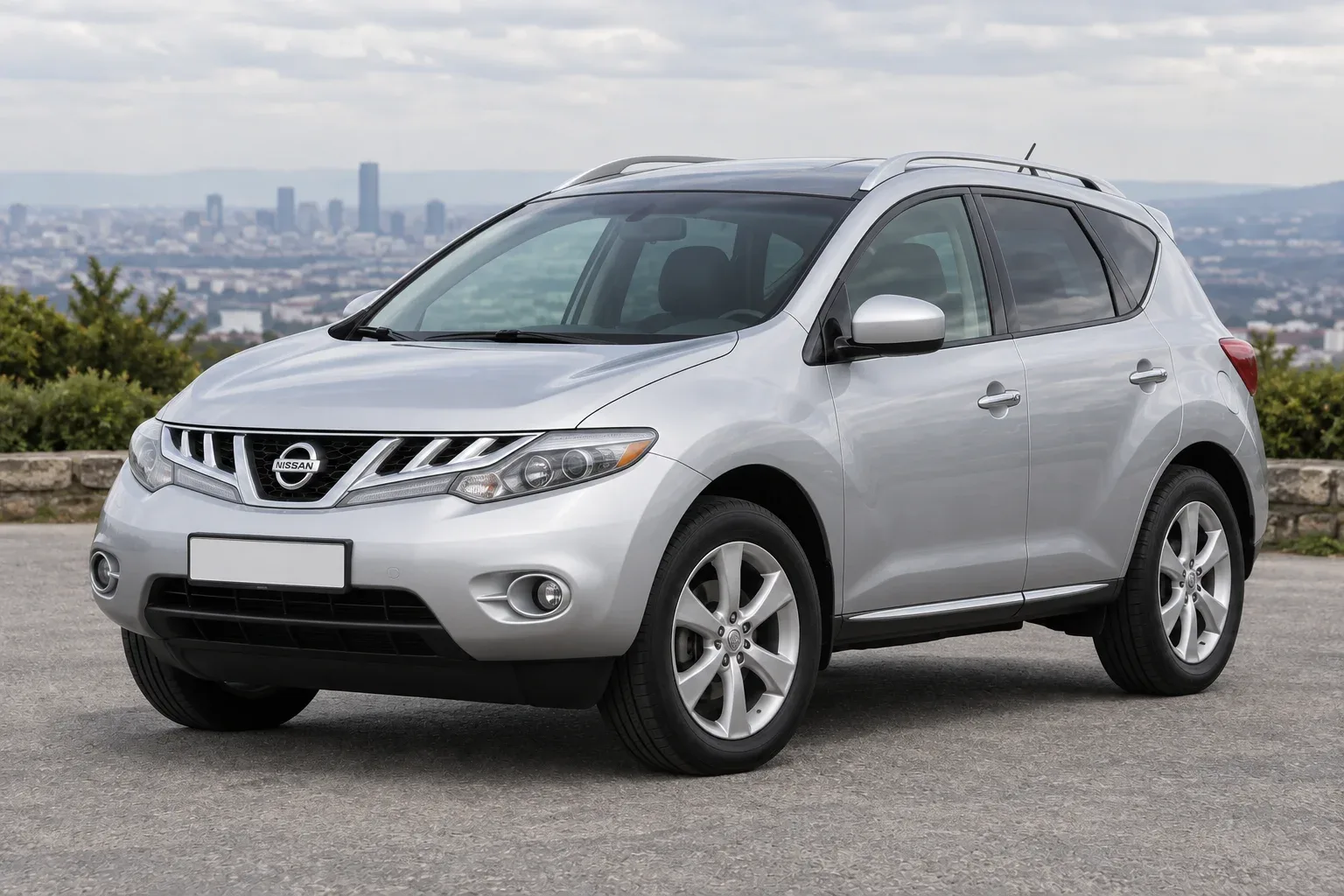 Nissan Murano 2 / Z51 — сгенерированная иллюстрация модели при дневном освещении