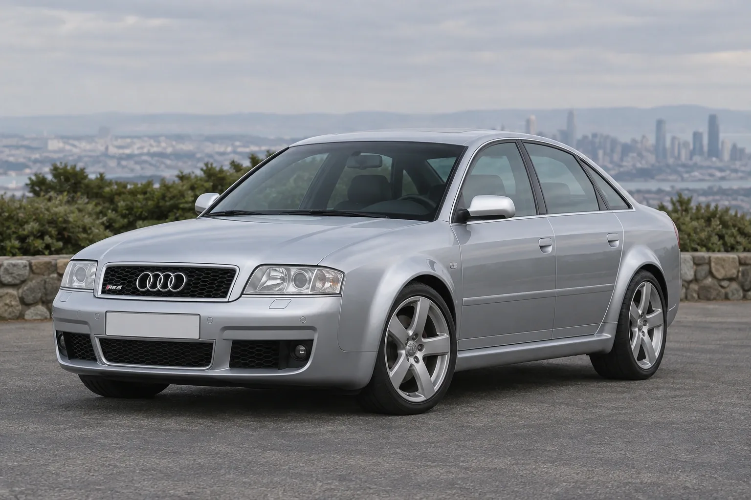 Audi RS6 C5 — сгенерированная иллюстрация модели при дневном освещении