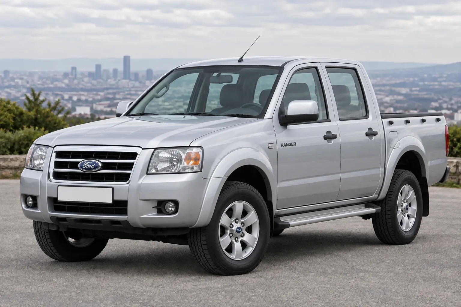 Ford Ranger 2 — сгенерированная иллюстрация модели при дневном освещении