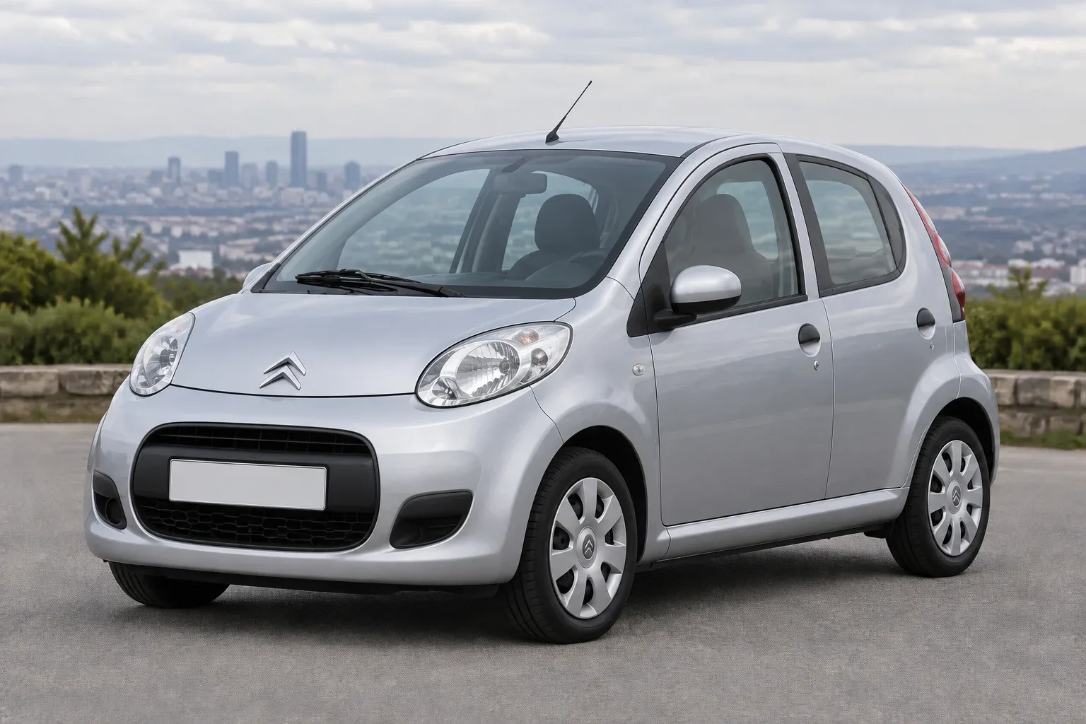 Citroën C1 — сгенерированная иллюстрация модели при дневном освещении