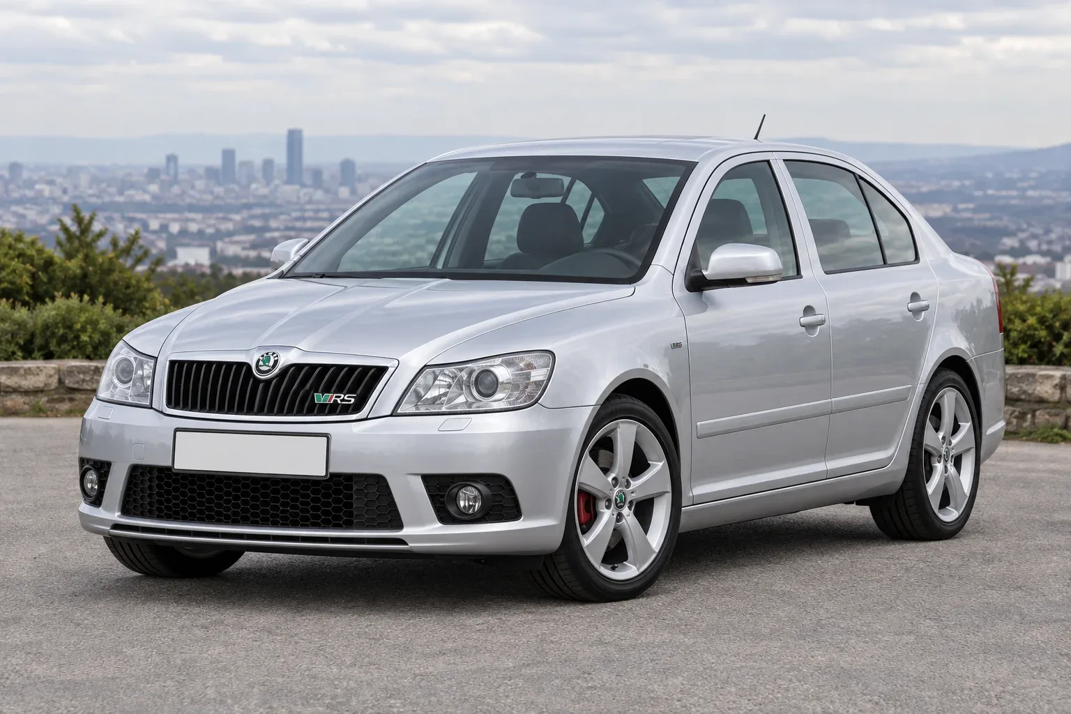 Škoda Octavia RS 2 / A5 — сгенерированная иллюстрация модели при дневном освещении