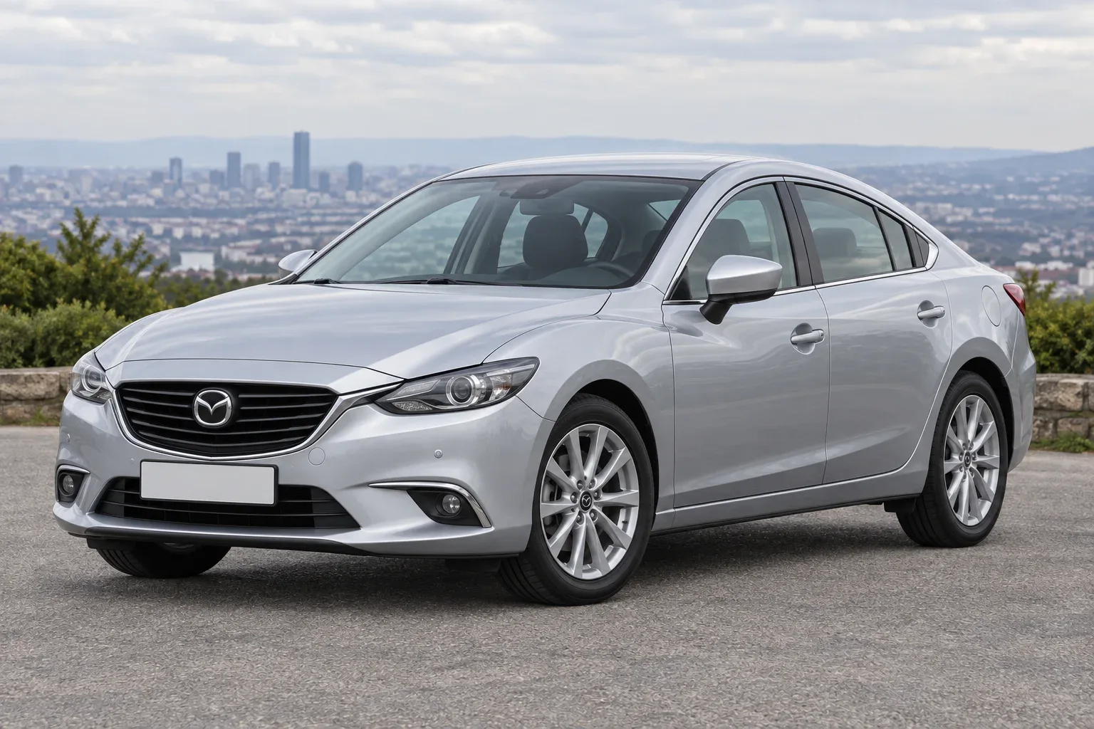 Mazda 6 GJ — сгенерированная иллюстрация модели при дневном освещении