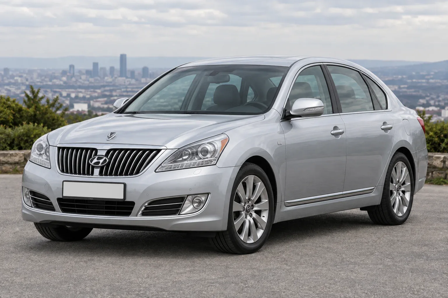 Hyundai Equus 2 — сгенерированная иллюстрация модели при дневном освещении