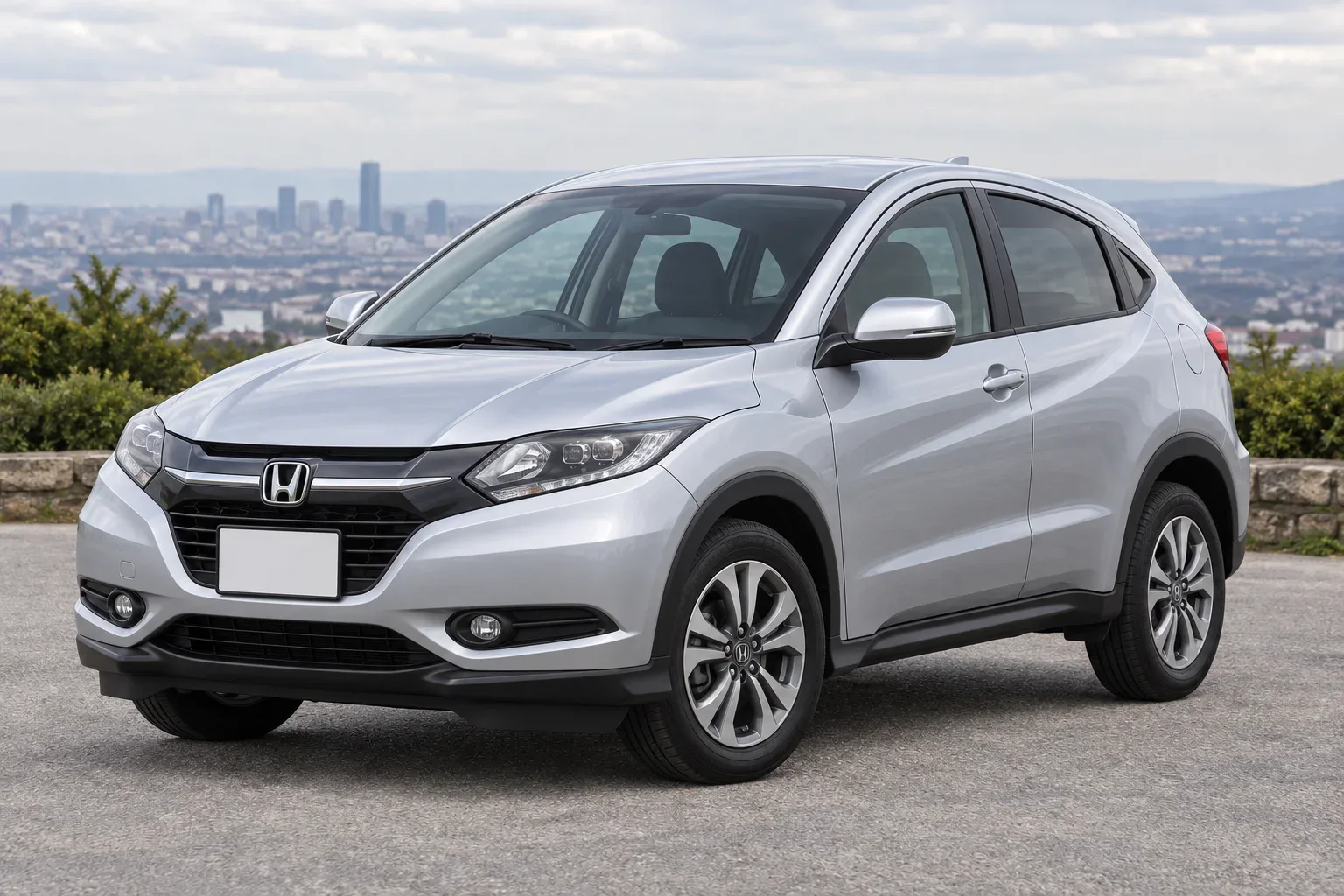 Honda Vezel 1 — сгенерированная иллюстрация модели при дневном освещении